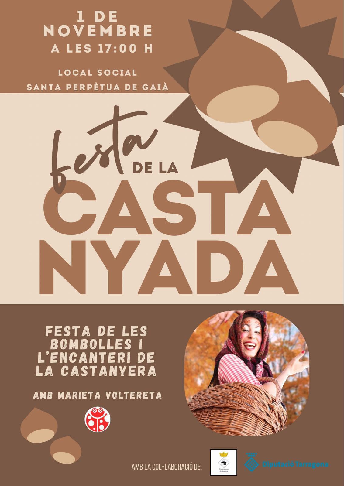 cartell Castanyada 2025 a Pontils cartell Castanyada 2025 a Pontils