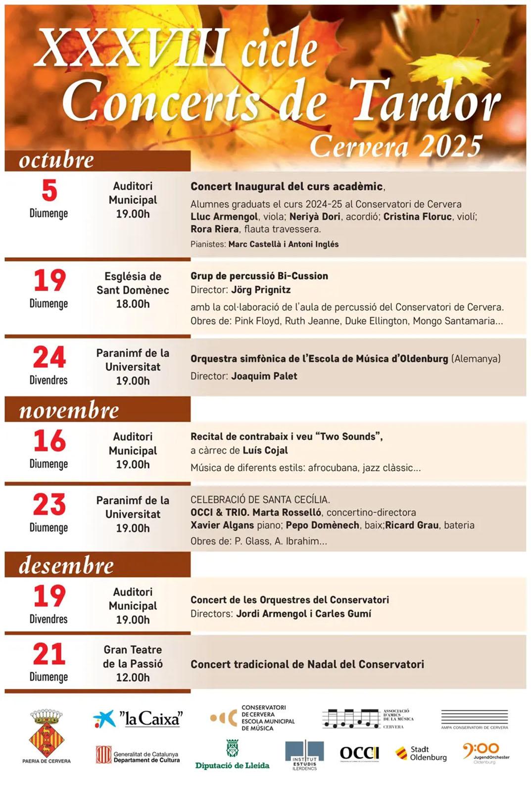 cartell Concert d’OCCI 