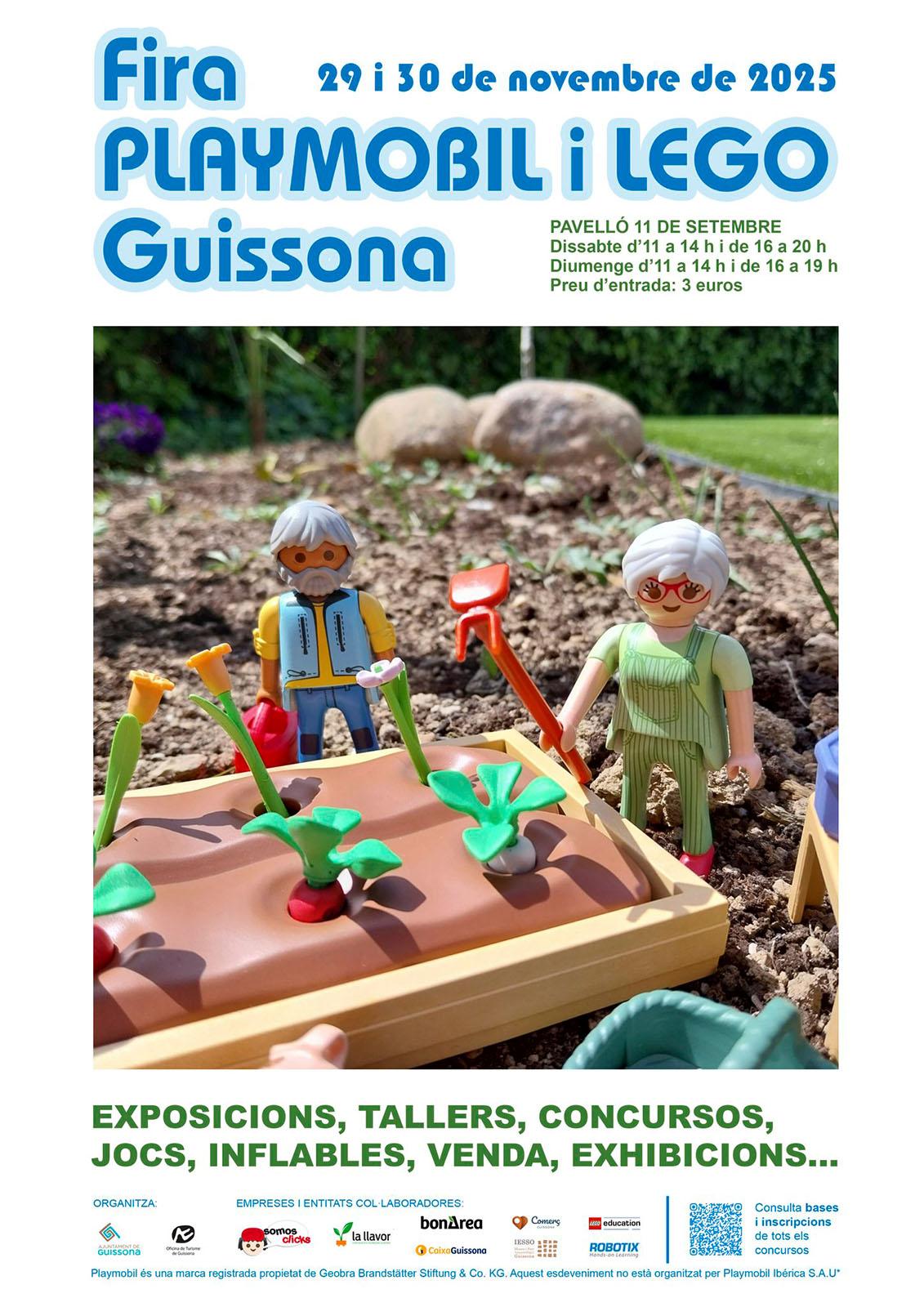 cartell Fira Playmobil i LEGO cartell Fira Playmobil i LEGO