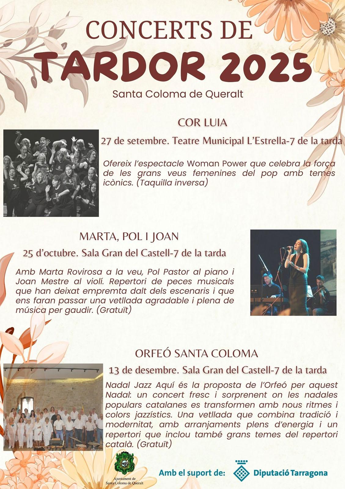 cartell Concert de l'Orfeó Santa Coloma cartell Concert de l'Orfeó Santa Coloma