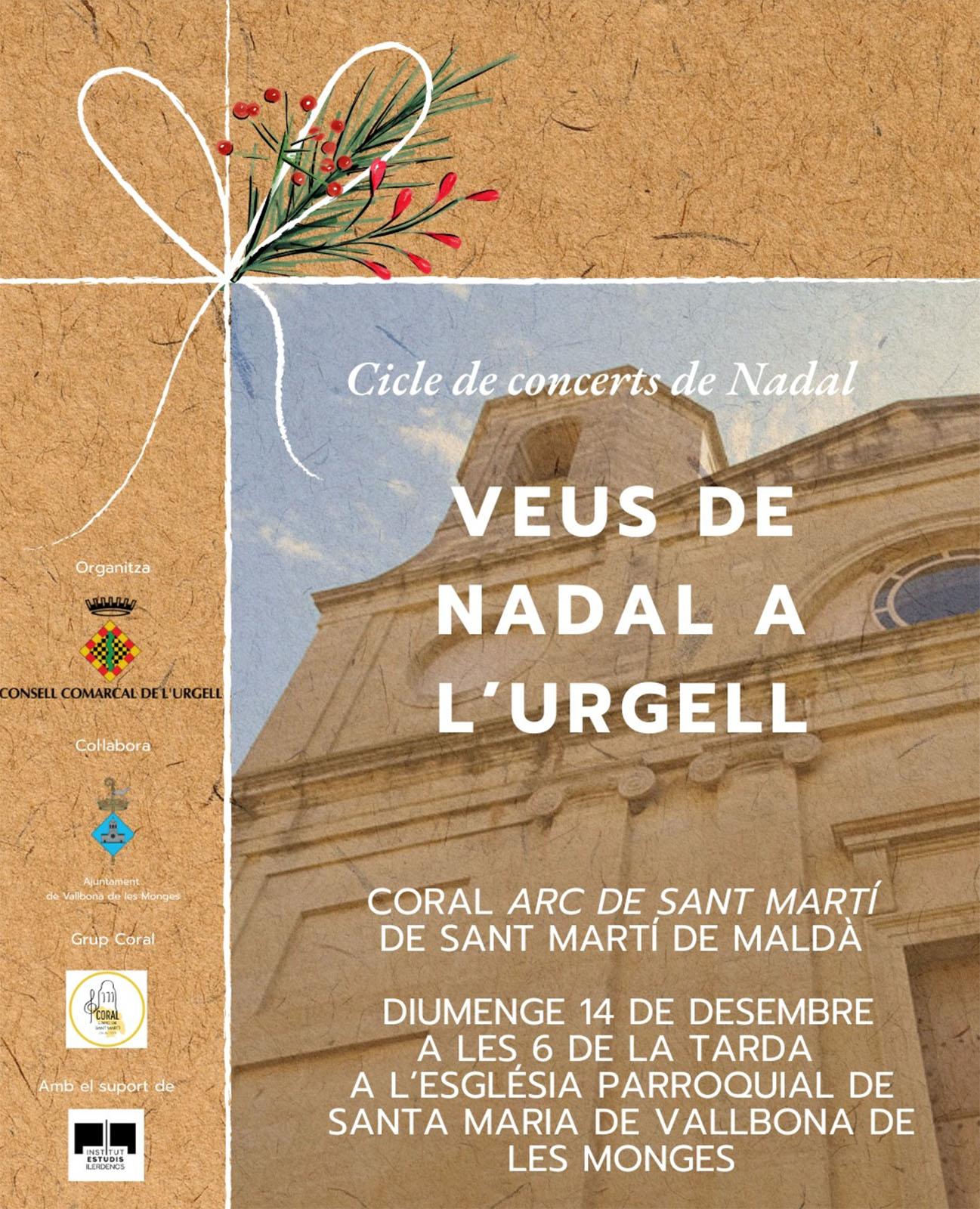 cartell Concert de Nadal de la Coral Arc de Sant Martí cartell Concert de Nadal de la Coral Arc de Sant Martí