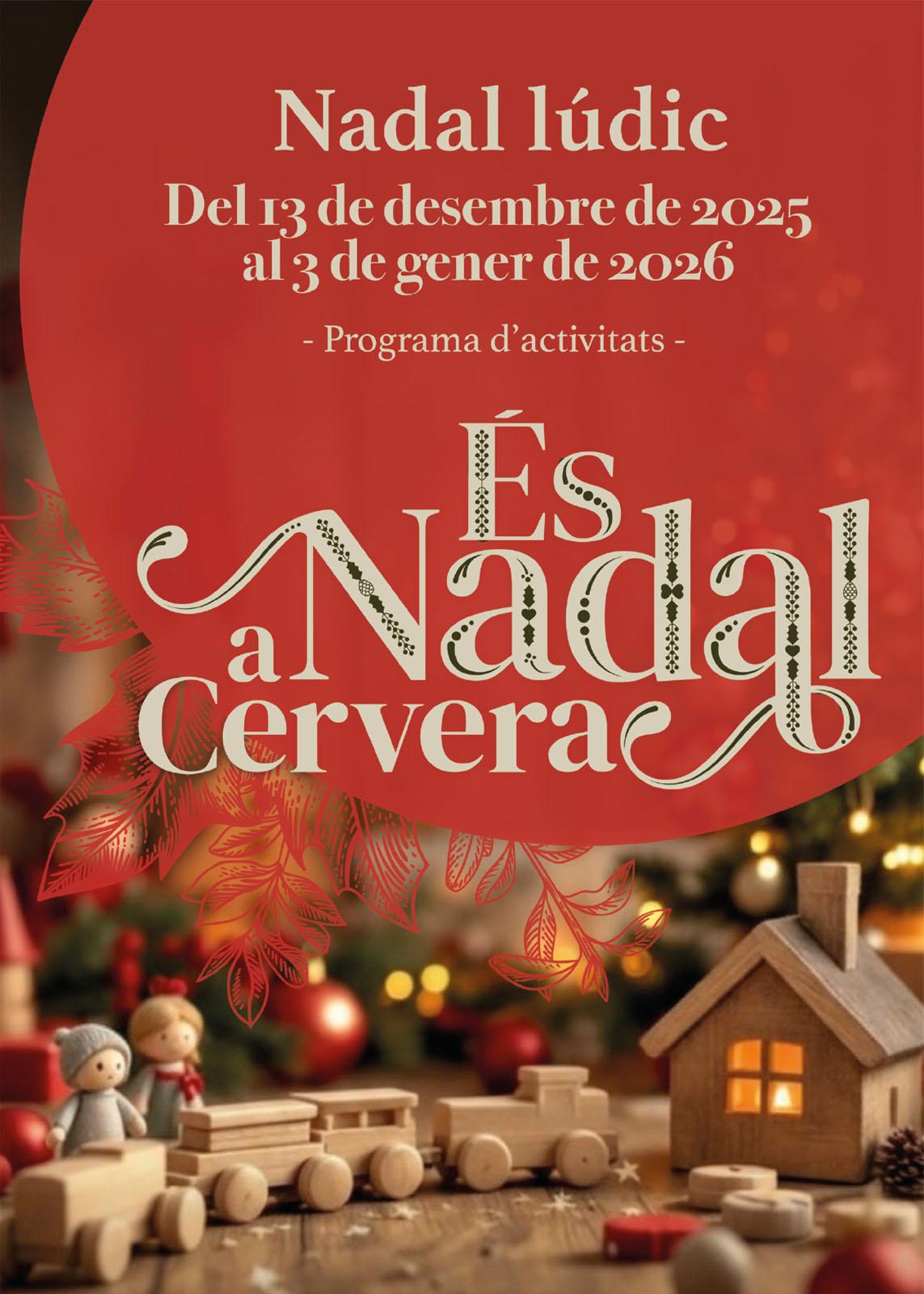 cartell Nadal Lúdic a Cervera 2025 cartell Nadal Lúdic a Cervera 2025