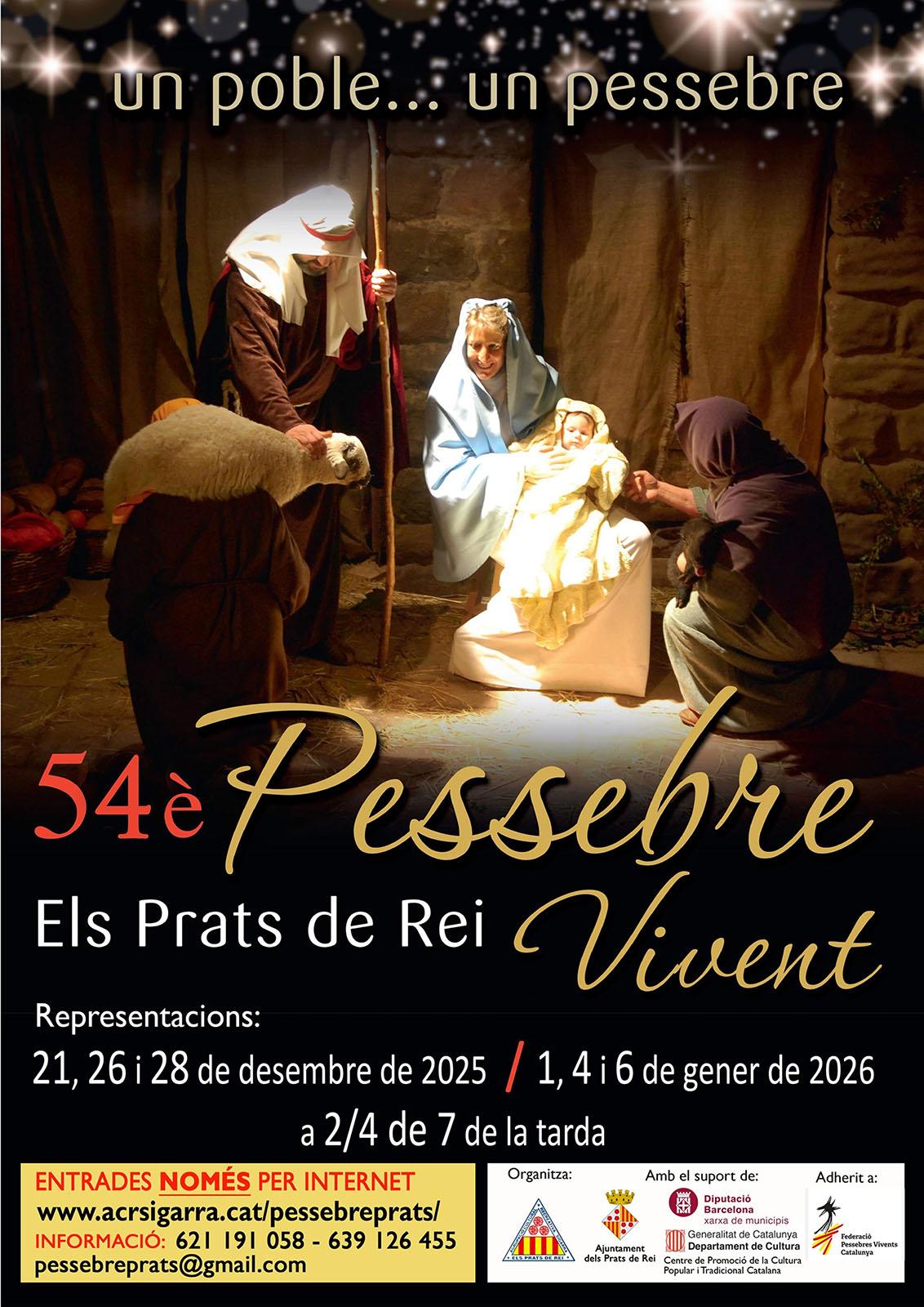 cartell Pessebre vivent dels Prats de Rei 2025 cartell Pessebre vivent dels Prats de Rei 2025