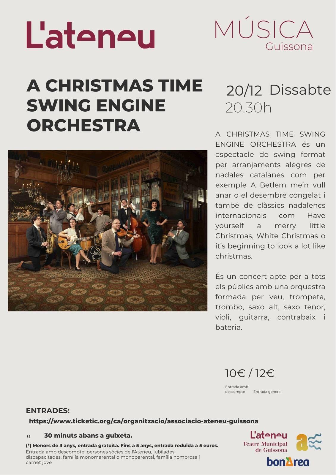 cartell Concert 'A Christmas Time Swing Engine'