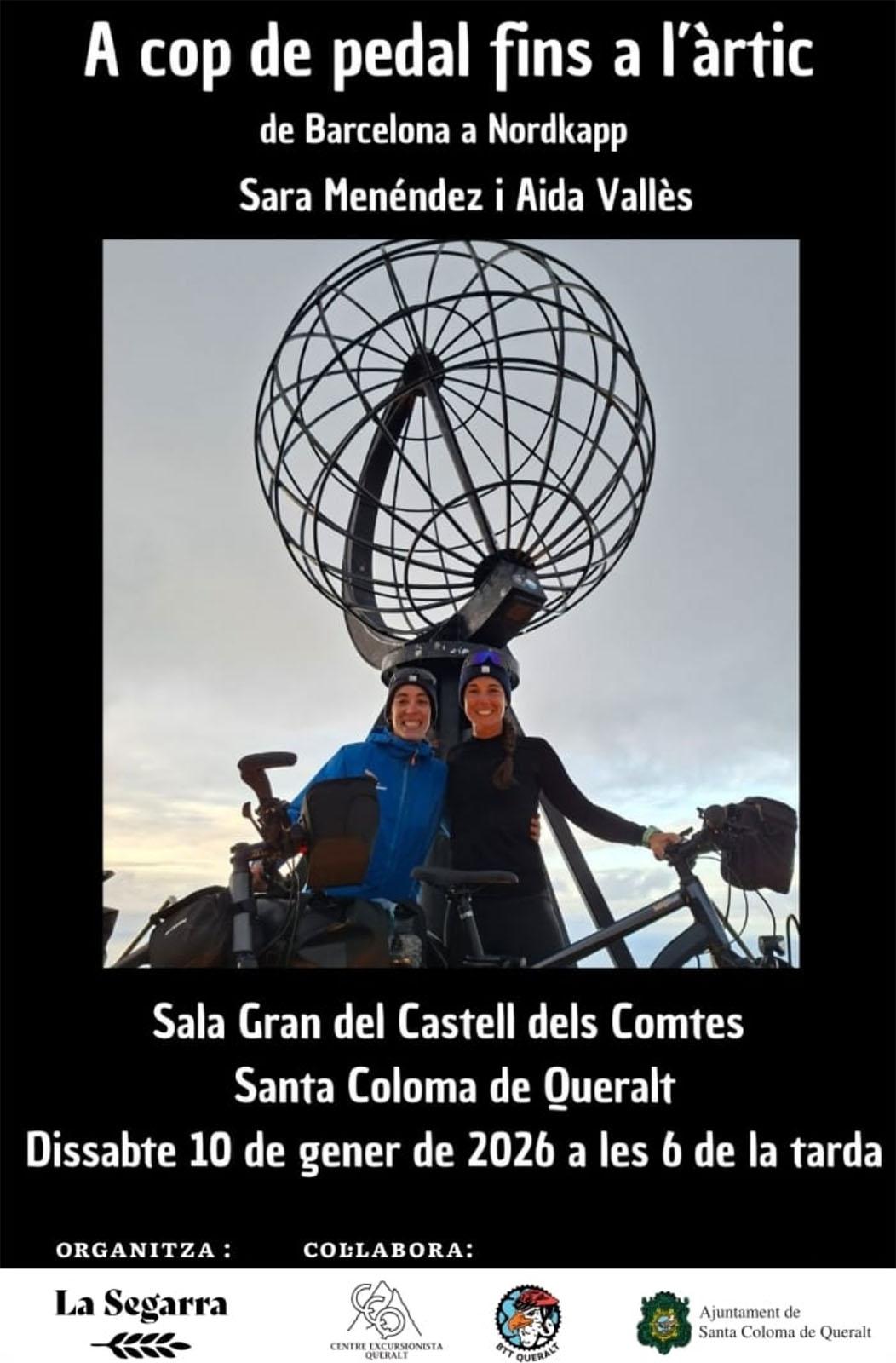 cartell Xerrada A cop de pedal fins a l’Àrtic. De Barcelona a Nordkapp