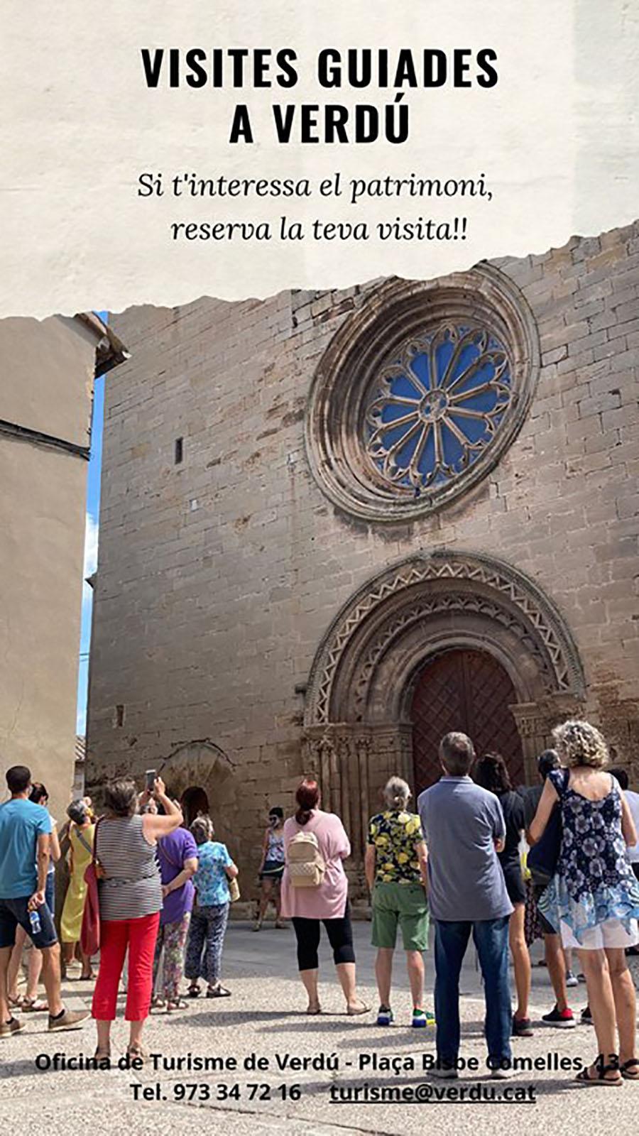 cartell Visites guiades a Verdú cartell Visites guiades a Verdú