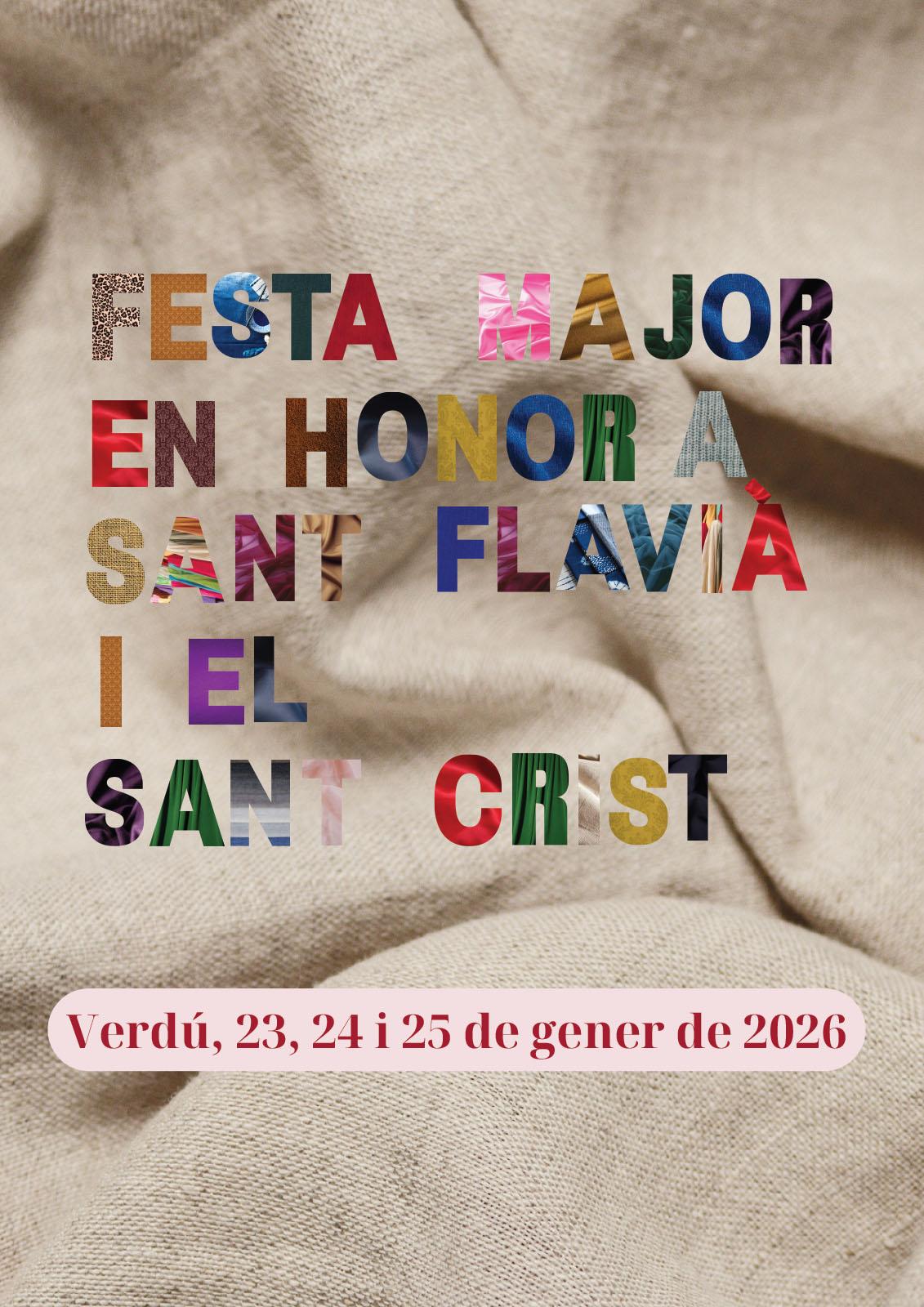 cartell Festa Major d'hivern de Verdú 2026