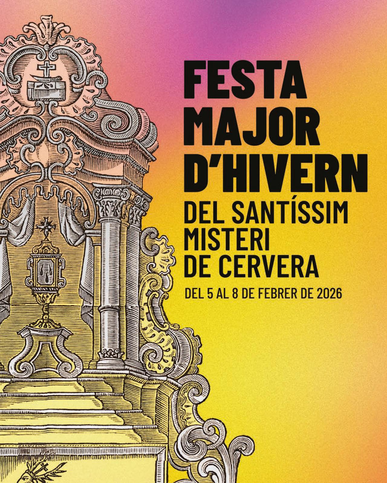 cartell Festa Major d’Hivern de Cervera 2026 cartell Festa Major d’Hivern de Cervera 2026