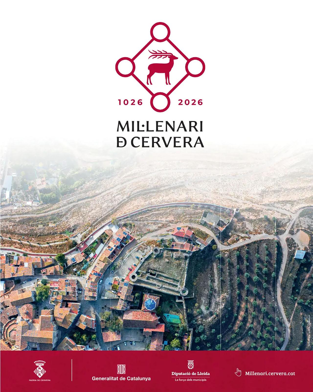 cartell Acte inaugural del Mil·lenari de Cervera