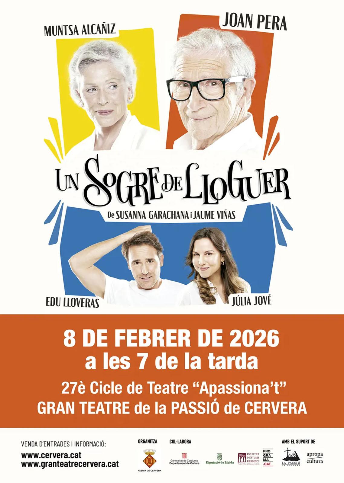 cartell Teatre 'Un sogre de lloguer' cartell Teatre 'Un sogre de lloguer'