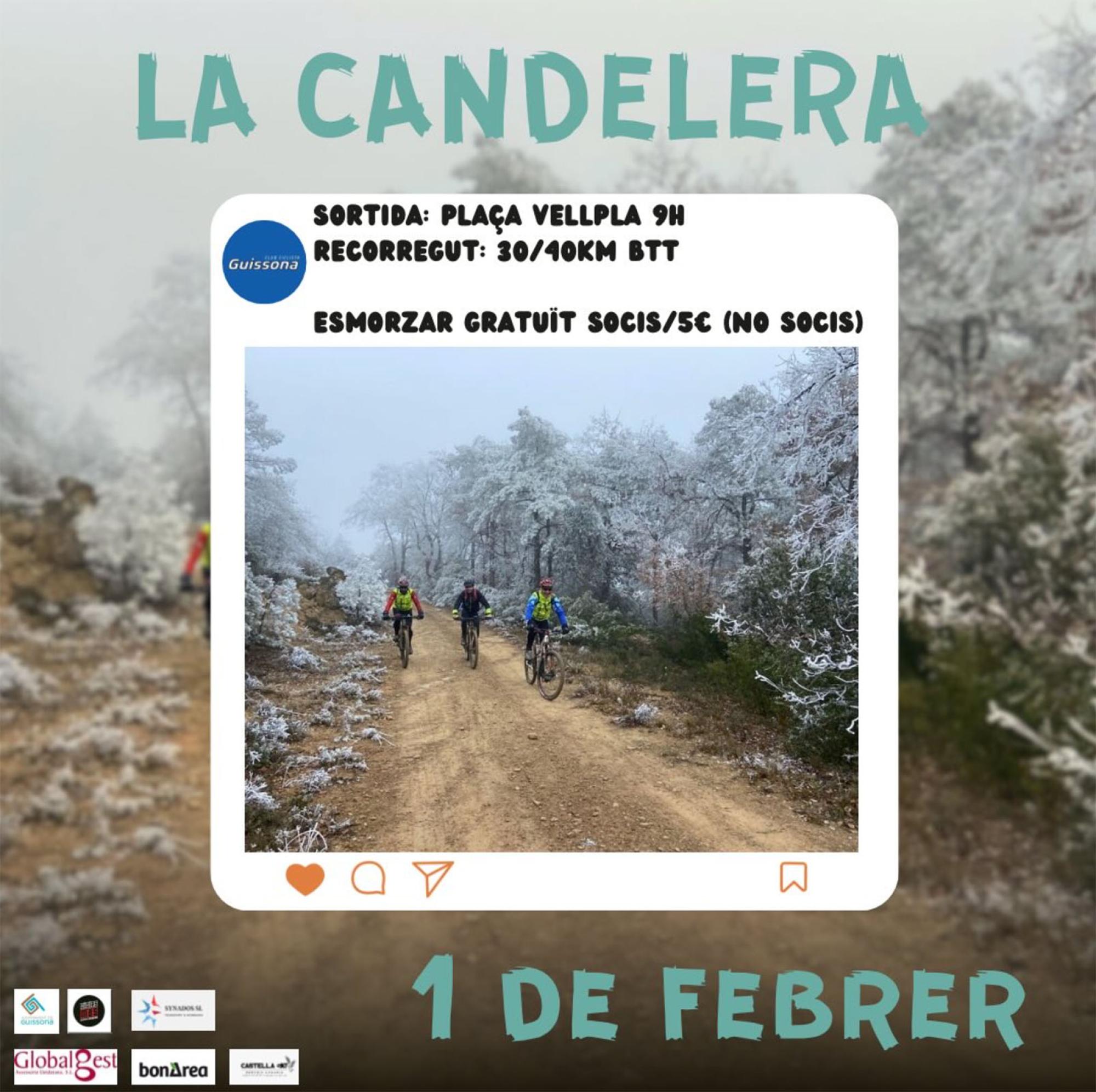 cartell Sortida BTT 'La Candelera' 2026 cartell Sortida BTT 'La Candelera' 2026