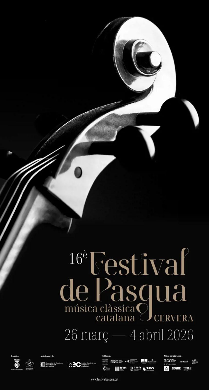 16è Festival de Pasqua de Cervera 2026